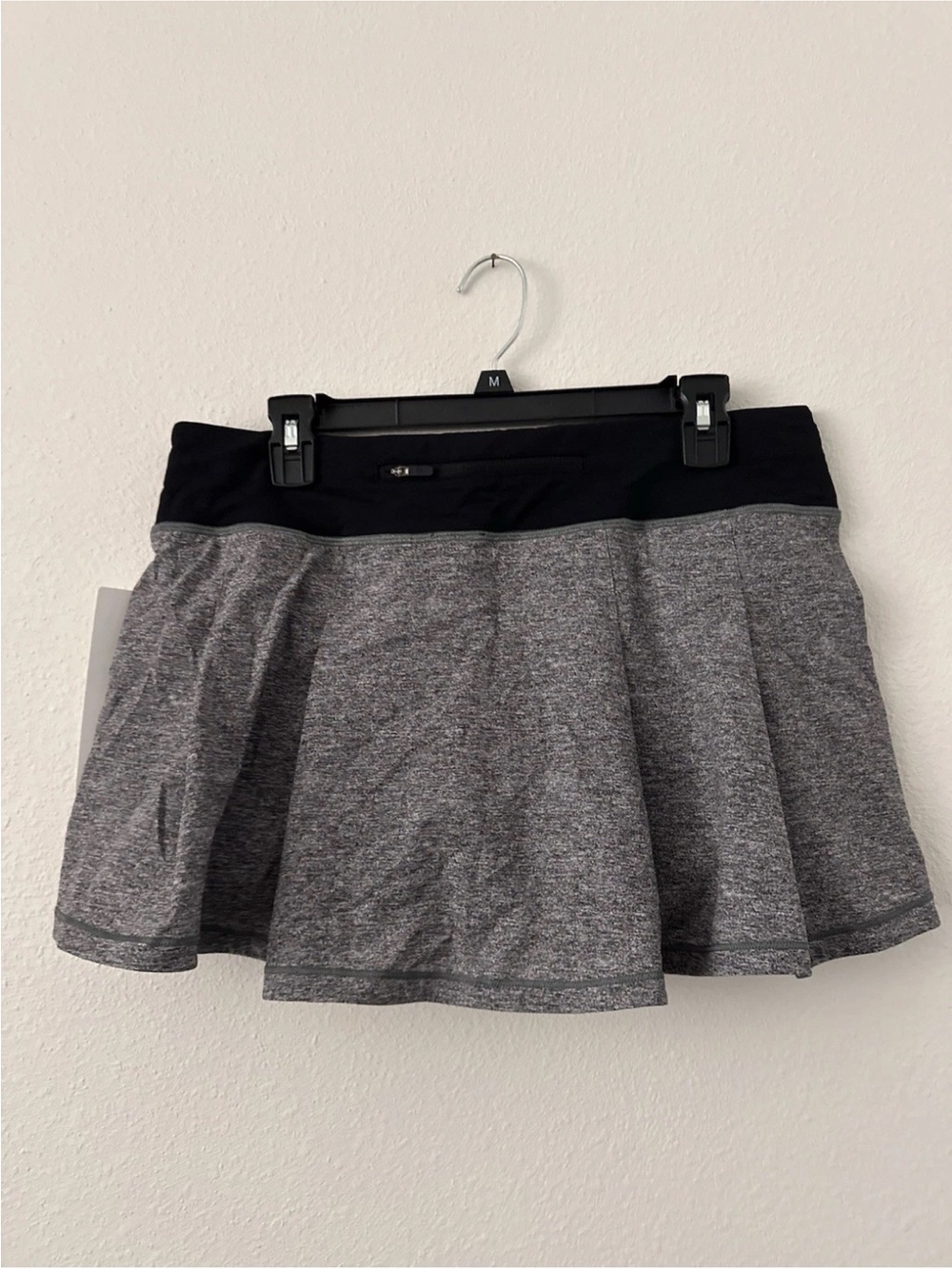 NWT Lululemon Pace Rival Mid Rise Skirt Heathered Gray Size 4 Long